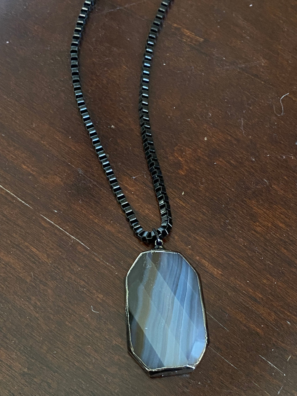 Agate pendant necklace - RobynRhodes