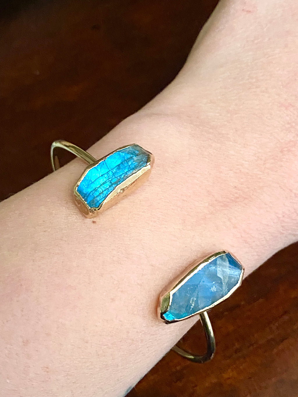 Labradorite Cuff bracelet - RobynRhodes