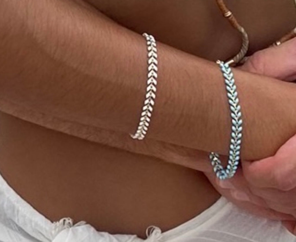 Feather Chain Bracelets - RobynRhodes